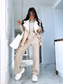 Knitted Set "AUTUMN E5389" - LIGHT BEIGE